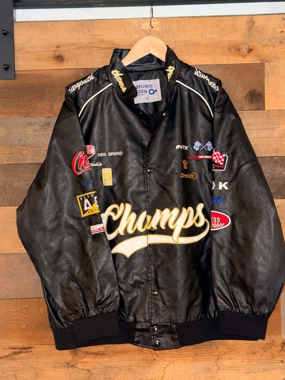 Aelfric Eden Champs Racing Leather Jacket Black XL 0827